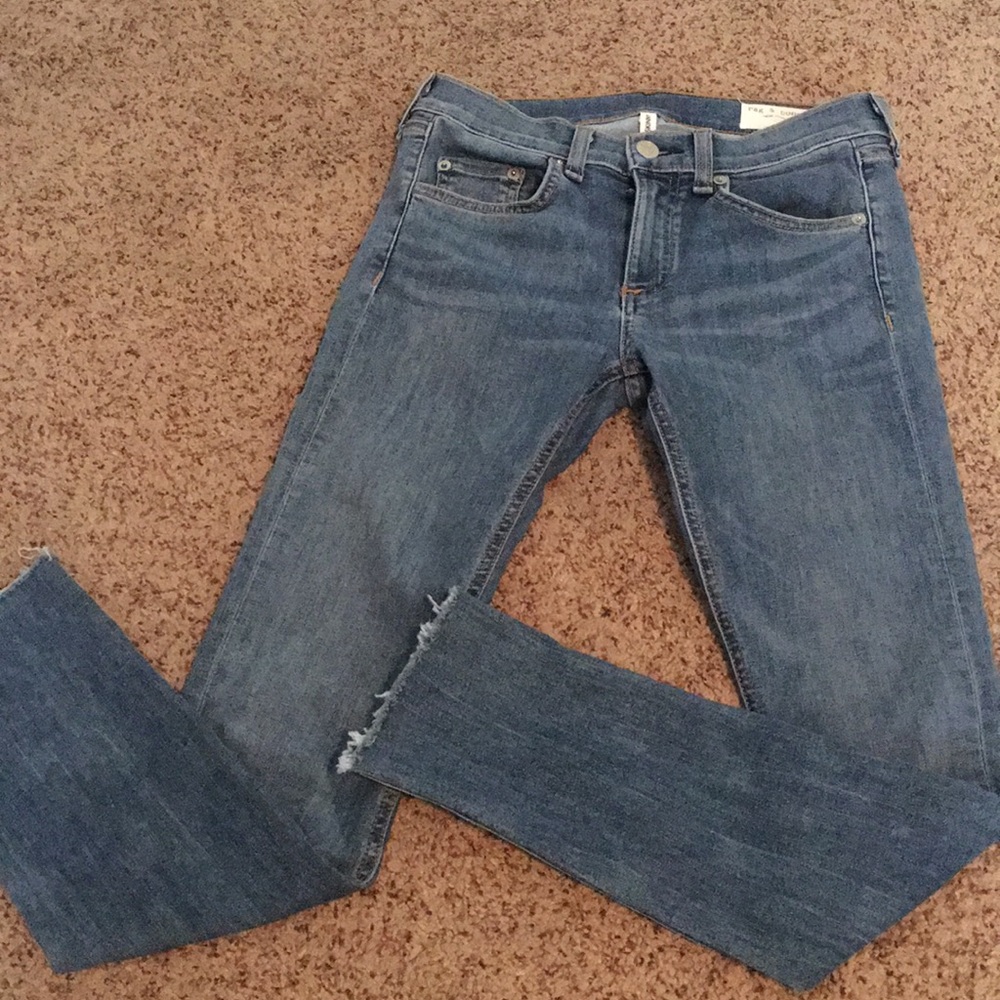 Rag & Bone ankle skinny jeans.